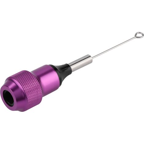 Tube de poignée de pistolet à tatouage réglable en alliage antidérapant de 30 mm, accessoire de tatouage violet (1/5)
