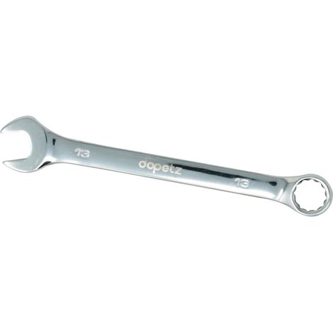 Dapetz ® 13mm Combination Spanner Fixed Head Open End Ring Wrench Mirror Polished Chrome Vanadium Steel Metric Hand Tool Heavy Duty (1/5)