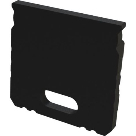 AL12-GLS3-AB-EC-O: GLS3/GLG5 Endkappe schwarz mit Loch