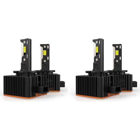 2 paires/110 W LED V31 pour phares de voiture série D, ampoules LED 10 000 lm, 6 500 K, D1/D1S, 3 tubes en cuivre (1/5)