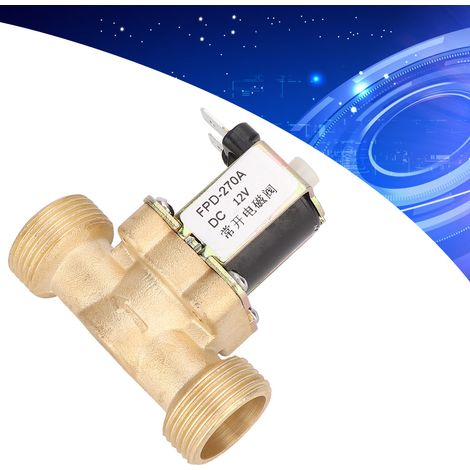 G3/4" normalerweise offenes elektromagnetisches Messing-Magnetventil mit Wassereinlassschalter (DC12V) (1/5)