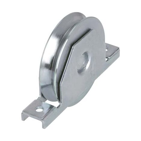 RUOTA CANCELLO A SALDARE GOLA V 427 COMBI  ZINCATA SUPPORTO INTERNO + CUSCINETTO MM 120