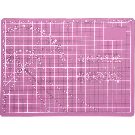 Tapis de découpe, tapis de couture, planche à découper, planches à découper, pour tissu, quilting, couture, scrapbooking (rose)