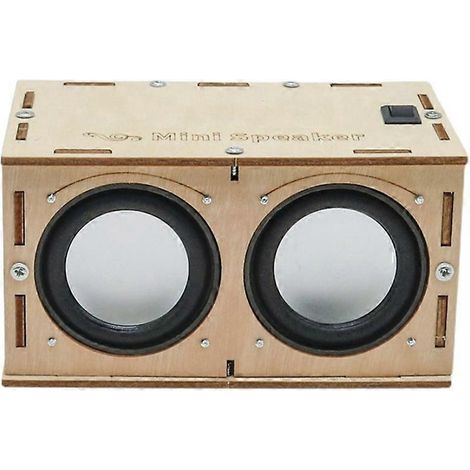 Kit d'enceinte Bluetooth à monter soi-même, amplificateur de son électronique, boîtier en bois portable, Bluetooth (1/4)