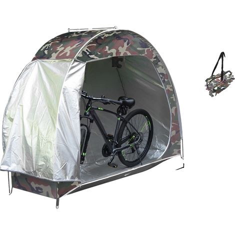 Tente de rangement pour vélos, tissu imperméable, installation facile, Camouflage (1/2)