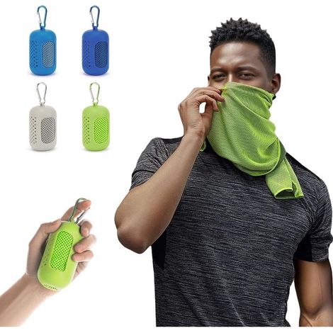 Paquet, 30×90 cm, ensemble portable de serviettes rafraîchissantes en silicone, respirantes et absorbantes, à séchage rapide. (1/5)