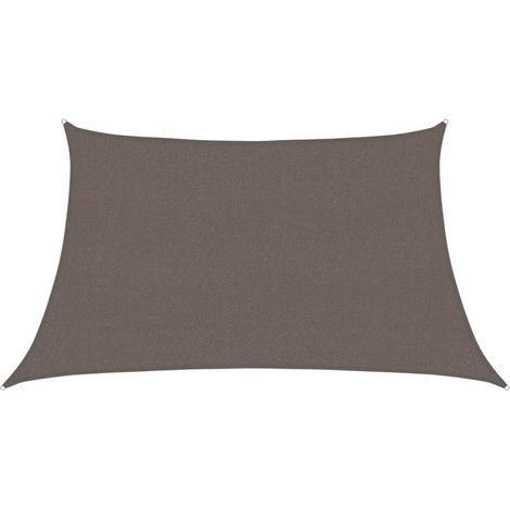 Vela Parasole Telo Ombra Parasole a Vela 160 g/m² Antracite 3/4x2 m in HDPE (1/4)