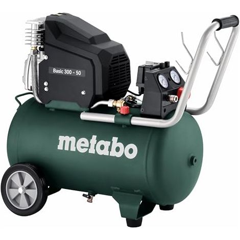 Metabo Basic 601525000 - Compresor OF (250-50 W (con acoplamiento rápido universal, protección contra sobrecarga, compresor de pistón sin aceite, accesorios de taller)