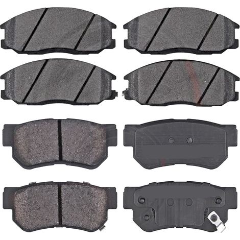 KIT PASTIGLIE FRENO ANTERIORI E POSTERIORI compatibile con INFINITI FX / PASTIGLIE FRENANTI AUTO OEM FDB1786 FDB4284,FDB1693 FDB4324 FDB4312 / SOSTITUZIONE DIRETTA / BASSA POLVERE / SILENZIOSO