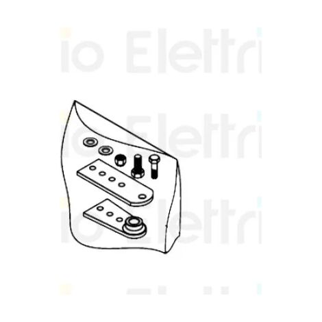 beninca pièce détachée blister étriers x bob21m/e-30m/e pour bob2124.dk 9686765 (1/2)