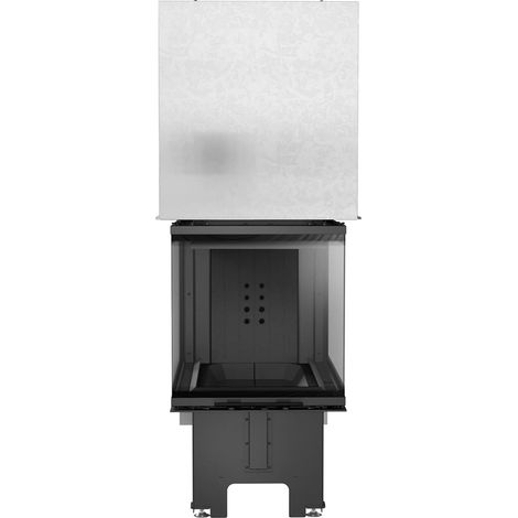 Kamineinsatz KRATKI NBU 500/700 11 kW Ø 200 mit Schiebetür schwarz Verkleidung (1/5)