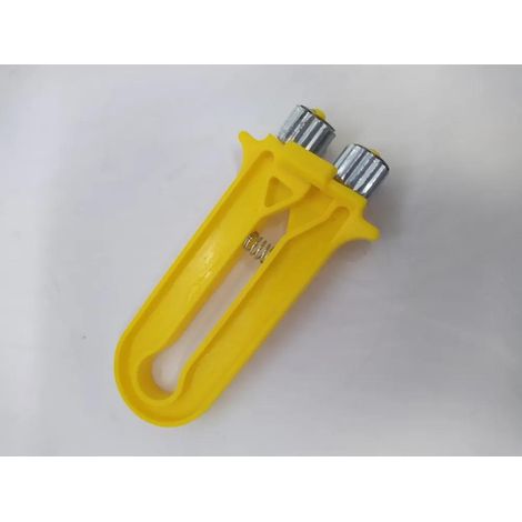 Tendeur de câble pour apiculture, tendeur de fil métallique à travers un cadre de ruche en acier, plastique ou métal. (1/3)