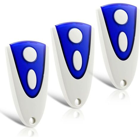 Lot de 3 pièces de rechange pour émetteur manuel Novotron 502, ouvre-porte de garage 433,92 MHz, 2 canaux, compatible avec l'émetteur manuel Novoferm 502 MAX43-2, Novotron 512 MIX43-2 (1/5)
