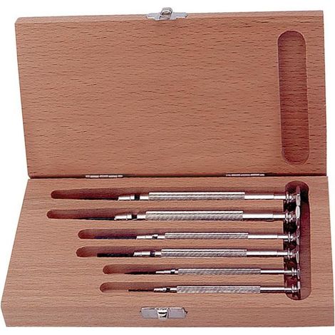 Kukko Jeu de tournevis de précision 250 6 pièces Fente / PH - 250-570 (1/6)