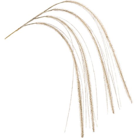 Ramo decorativo color Oro con glitter per decorazioni e composizioni di fiori da 110 cm