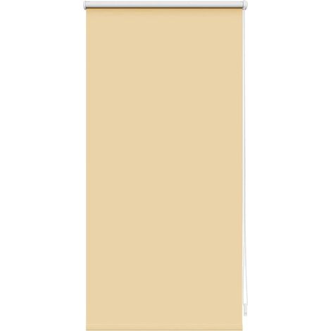 Store enrouleur occultant 44,4 x 100 cm, largeur du tissu 40 cm, beige