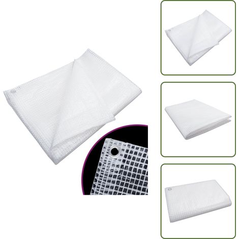 Bâche de gaze 140 g/m² 3x6 m Blanc - Bâche De Gazes - Bâche De Protection - Bâche Imperméable - Bâche Blanche - Bâche 3x6 Mètres (1/5)