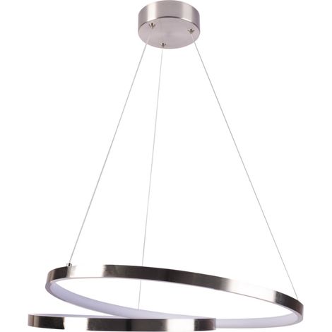 Lampada sospensione Zefira nichel LED 40W 4000K Polux (1/4)