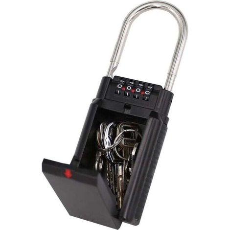 Cassaforte per chiavie, cassaforte per chiavi codificata, cassaforte a combinazione, deposito sicuro per chiavi di accesso selezionate, adatta per amici e parentsi anziani (1/4)