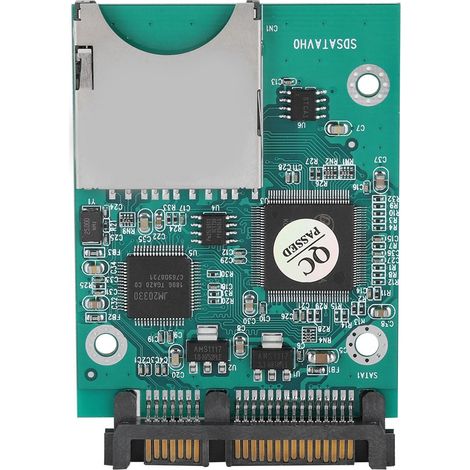 Adaptateur Convertisseur Carte Mémoire SD SDHC/SDXC/MMC vers SATA 2.5 pouces 7+15 broches, Transfert Rapide 22 Mo/s (1/5)