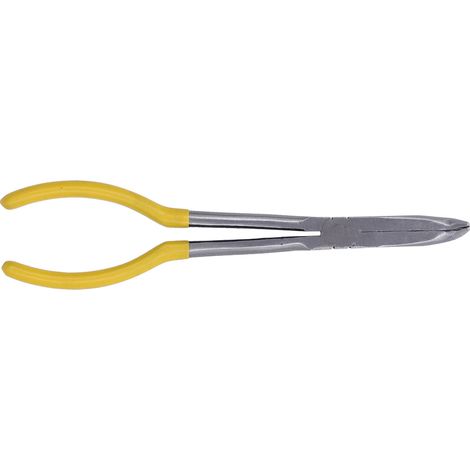 Pince à long bec coudé 90°, acier 45, 11 pouces, coupe-câbles et fils, pour réparation et bricolage (1/5)