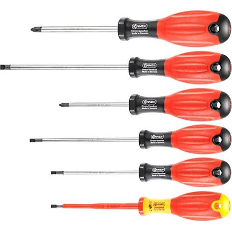 Connex - Set di 6 cacciaviti assortiti, COX310206 (1/3)