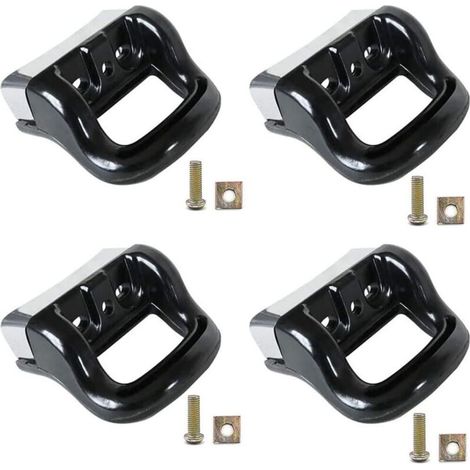 Manici laterali corti per pentole – Set di 4 in bachelite e metallo, fissaggio a pressione, universalmente compatibili (1/4)