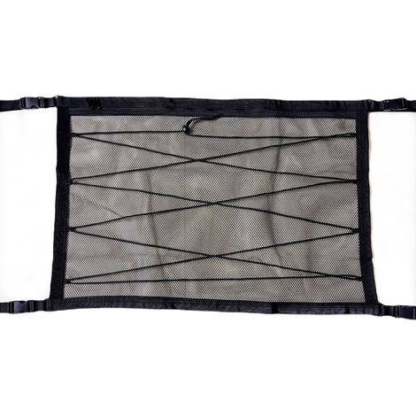 Car roof suspension net, double layer, polyester top bag, interior accessories, drawstring type, 80x54cm/31.49x21.25 inches (1/5)