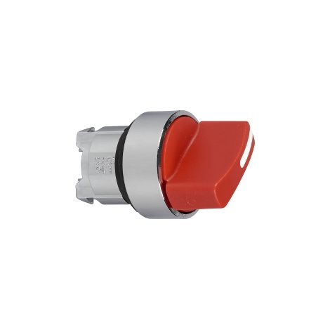 Harmony tête de bouton tournant lumineux - 2 positions Ø22 - rouge - ZB4BK1243