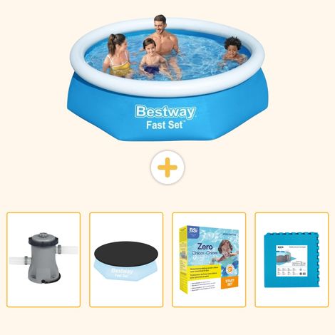 Bestway Bestway Fast Set Ronde - 244x61 cm - 5-pièces S276 (1/5)