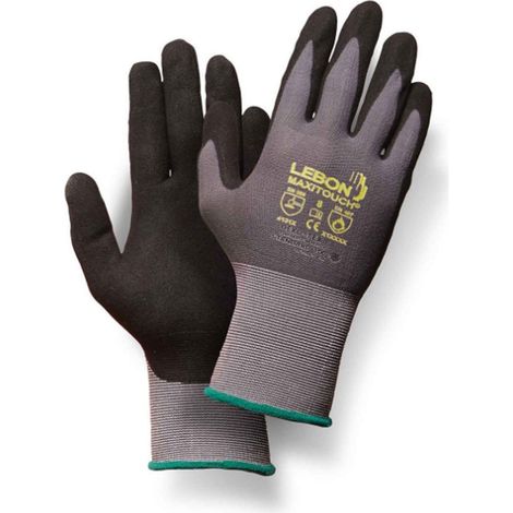 Gant de manutention légère MAXITOUCH gris/noir T6 - LEBON - MAXITOUCH -6