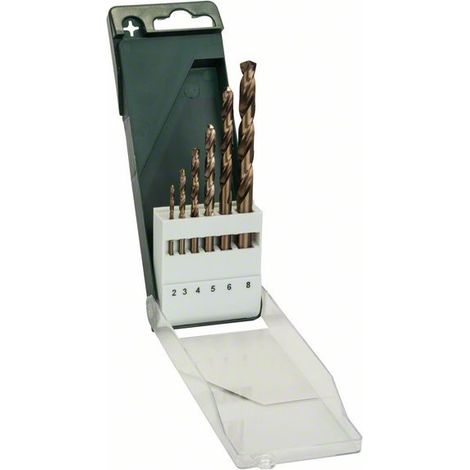 Bosch Jeu de forets HSS-CO 6 pièces métalliques