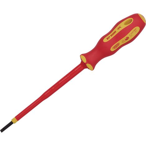 Draper XP1000 3x100mm VDE Insulated Plain Slot Screwdriver Set (Model 64368) (1/2)