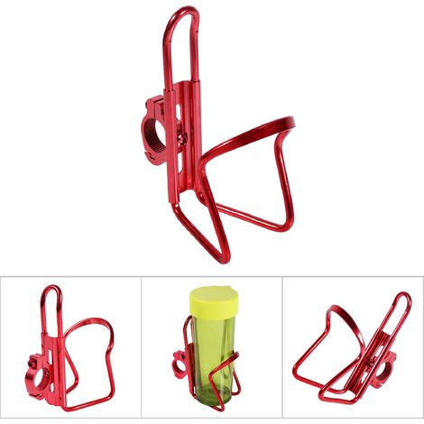Porte-gobelet pour moto, support pour boisson, adaptateur de guidon rouge (1/5)