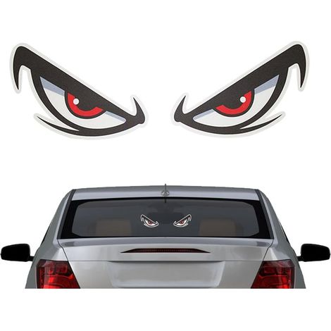 Autocollants réfléchissants pour Voiture - Autocollants pour Les Yeux stéréo - Amusants - - pour Voiture, fenêtre, Mur (1/5)