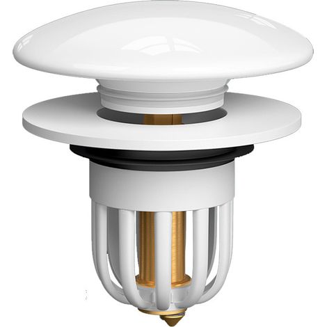 Lntyq Universal Badewannenstöpsel, Keramik Pop Up Waschbeckenstöpsel, Passend für Waschbeckenstöpsel Ablauflochdurchmesser 34-40mm mit Herausnehmbarem Sieb