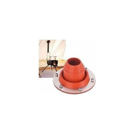 cheminée Tuyau de poêle Joint, Joint de Tuyau de cheminée, Cric de poêle de Tente en Silicone, raccord de Tuyau de cheminée (1/3)