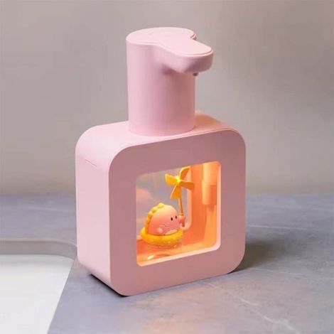 Automatic soap dispenser for children - Touchless - Smart foaming soap (Little pink dinosaur) (1/5)