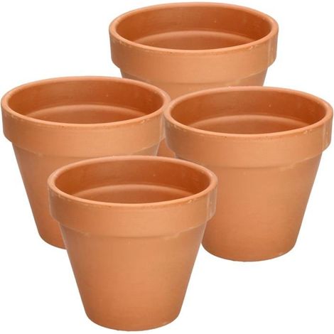 Pot de Fleurs - BEIJIYI - 15 cm - Terre Cuite - Résistant aux UV - Carré (1/5)