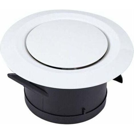 Soupapes d'aspiration et de purge à 100 disques - Grille de ventilation ronde en plastique réglable - Ventilation par ventilateur (1/5)