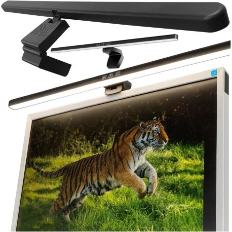 LED-Monitorleuchte für breite Schreibtische – einstellbare Farbe und Helligkeit, Touch-Steuerung, breiter Lichtkegel, blendfreies Design – Alogy ProView™ (1/5)
