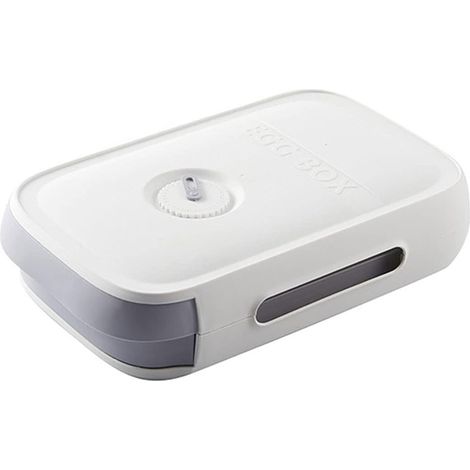 Boîte À Œufs - Rangement Réfrigérateur Empilable - Distributeur Automatique À Glissière - Ventilation Latérale - Capacité 18-20 Œufs - Blanc