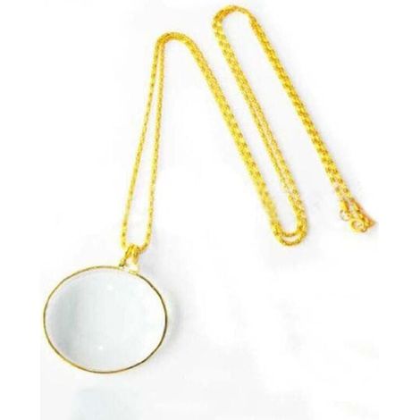 lente di ingrandimento monocolo, collana con lente ottica, catena con lente di ingrandimento appesa, lente di ingrandimento a catena per gioielli, lente di ingrandimento portatile appesa, per leggere (1/4)