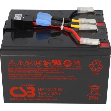CSB-SCD48 SCD48 kompatibler Akkusatz geeignet für APC RBC48 Plug & Play (1/5)