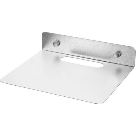 Étagère murale flottante compacte pour caméra de sécurité, babyphone et haut-parleur.-20x16.5cm-Silver (1/4)