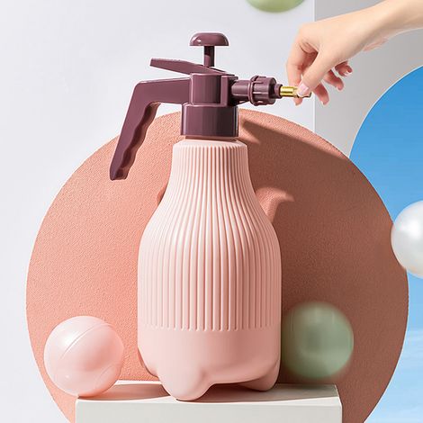 1500-ml-Gartenspritze, drehbare Düse, auslaufsicher, breite und gleichmäßige Sprühfläche, rosa (1/3)