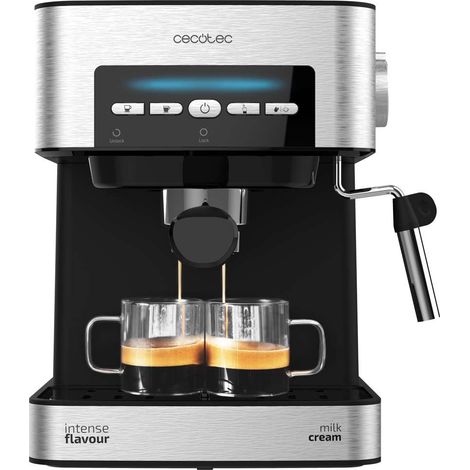 Cecotec Machine à Café Espresso Power Espresso 20 Matic Elite. 850W, Pression 20 Bars, Réservoir 1,5 Litres, Mousseur