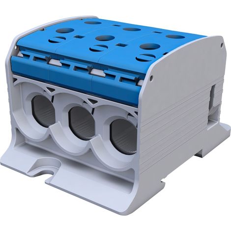 Connettore per binario filettato STB 95-3 Al/Cu 87560 SIMBLOCK, blu (1/4)