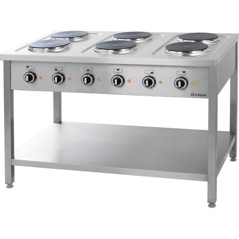 Piano de Cuisson Electrique Professionnel 6 Plaques - Série 700 - Stalgast