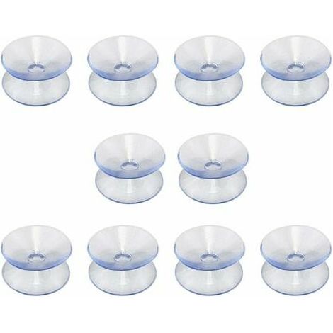 Filiyano-Ventouses double face compatibles avec panneau en verre 10 ventouses sans crochet pour miroir en verre antidérapant multifonctionnel double (1/5)
